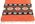 1 x 4 Vintage Orange Greek Kilim Rug 78797