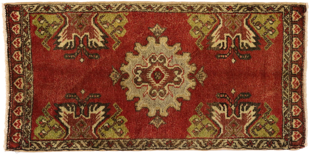 2 x 3 Vintage Turkish Yastik Rug 51488