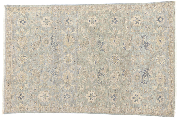 4 x 6 Vintage-Inspired Modern Oushak Rug 31072