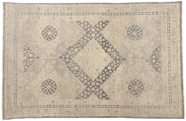 6 x 9 Vintage-Inspired Modern Khotan Rug 31070