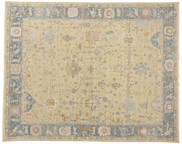 8 x 10 Vintage-Inspired Modern Oushak Rug 31065