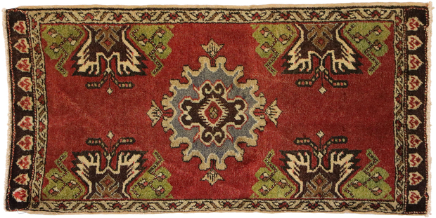 2 x 3 Vintage Turkish Yastik Rug 51508