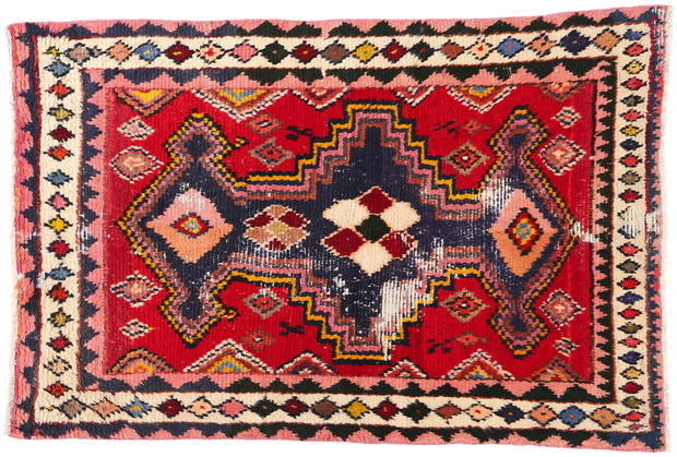4 x 7 Distressed Vintage Persian Lori Rug 78854
