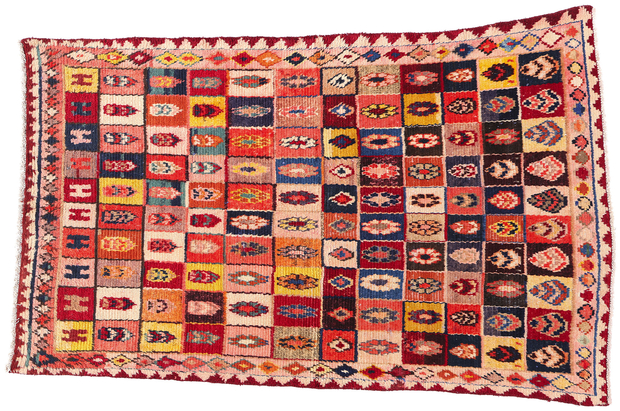 5 x 8 Vintage Persian Lori Checkerboard Rug78877