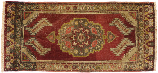 2 x 3 Vintage Turkish Yastik Rug 51511