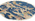2 x 2 Distressed Antique Round Chinese Art Deco Rug 78900