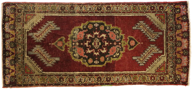 2 x 3 Vintage Turkish Yastik Rug 51513