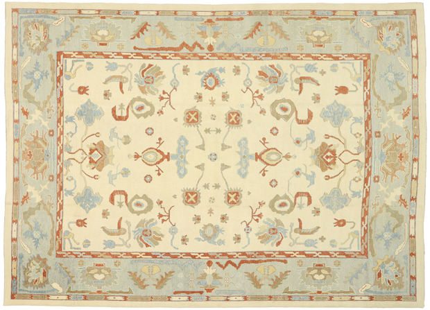 12 x 17 Large Modern Oushak Rug 51519