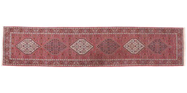 3 x 13 Vintage Persian Bijar Rug Runner 78957