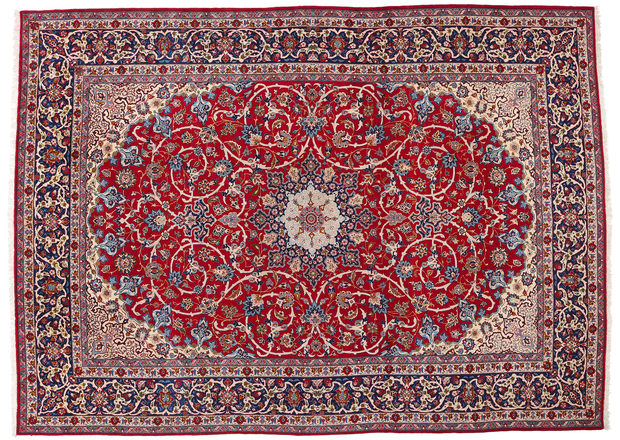11 x 15 Vintage Persian Isfahan Rug 78981