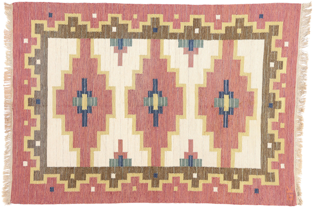 5 x 8 Greta Kruse Vintage Swedish Rollakan Rug 79038