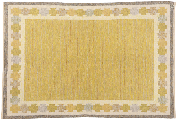 5 x 8 Ingegerd Silow Vintage Swedish Scandinavian Rollakan Rug 79037
