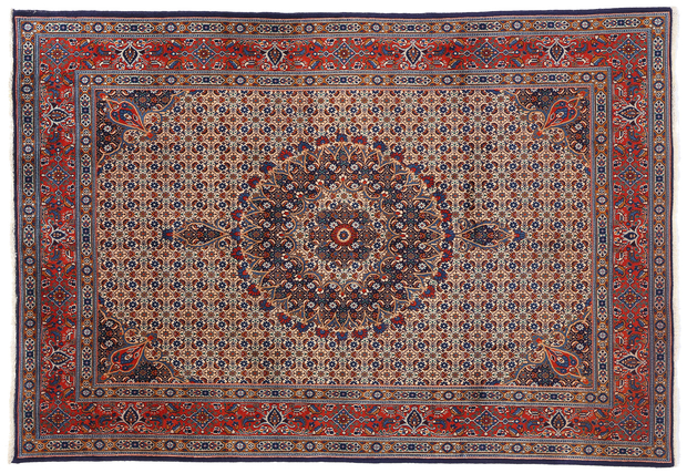 6 x 9 Vintage Persian Mahi Tabriz Rug 79107