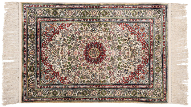 2 x 3 Vintage Turkish Silk Hereke Rug 79082