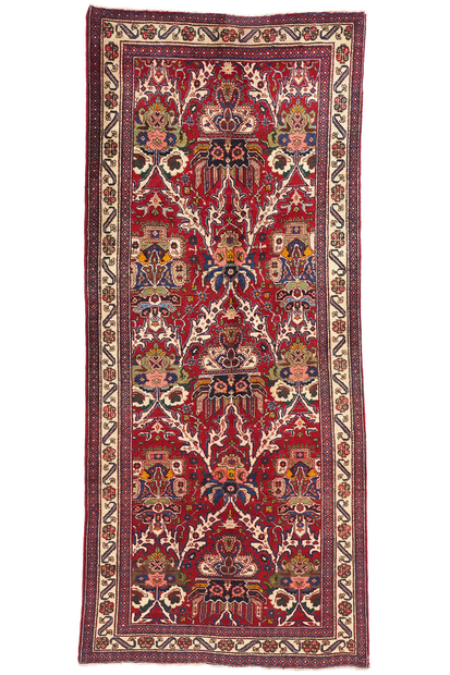 4 x 10 Vintage Persian Vase Heriz Rug 61374