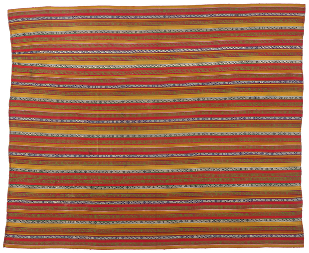 8 x 10 Vintage Persian Moharramat Qashqai Kilim Rug 61360