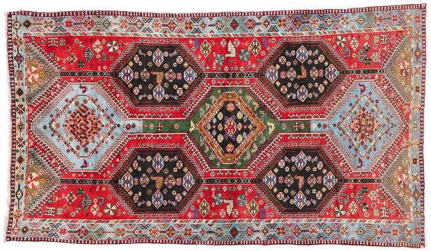 5 x 8 Vintage Persian Tribal Yalameh Rug 61306