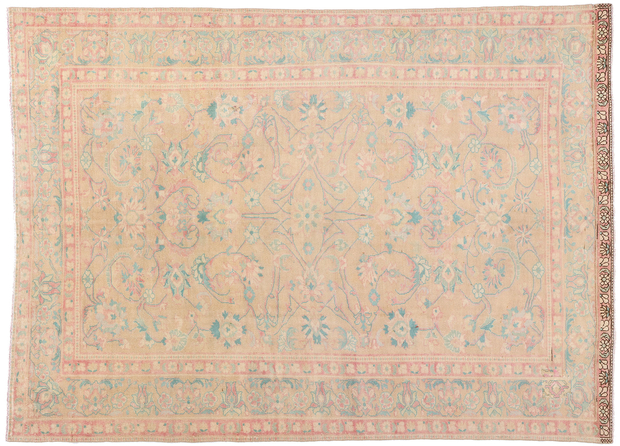 7 x 10 Vintage Pastel Persian Malayer Rug 61344