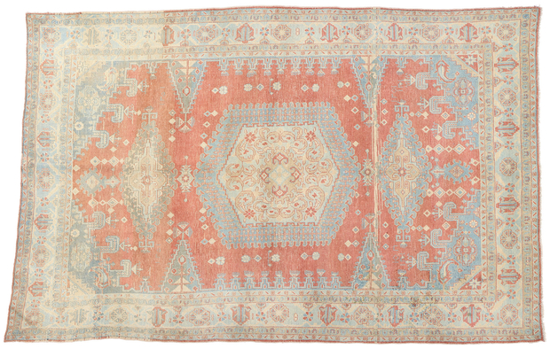 7 x 12 Distressed Vintage Persian Tribal Viss Rug 61353