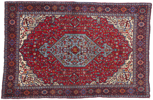 4 x 7 Vintage Persian Farahan Rug 61368