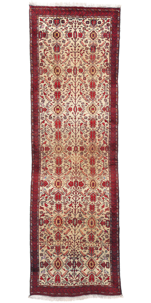 4 x 12 Vintage Persian Azerbaijan Tribal Rug Runner 77704