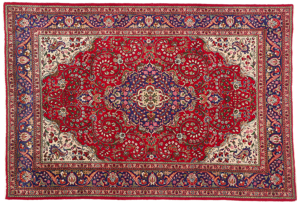 7 x 10 Vintage Persian Tabriz Rug 79146