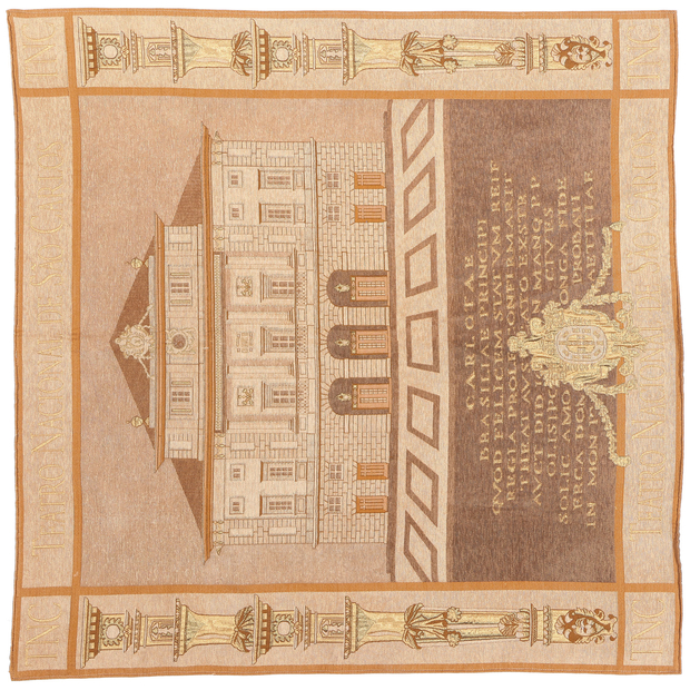 5 x 5 Vintage Teatro Nacional de Sao Carlos Tapestry 79075