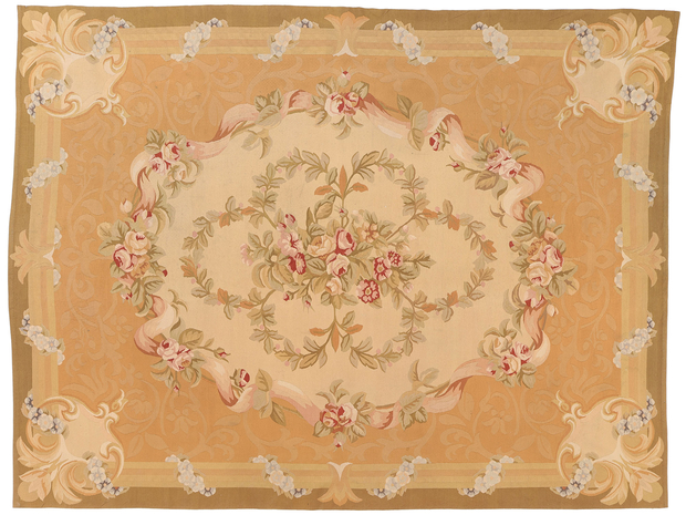 9 x 12 Vintage Chinese Aubusson Rug 79143