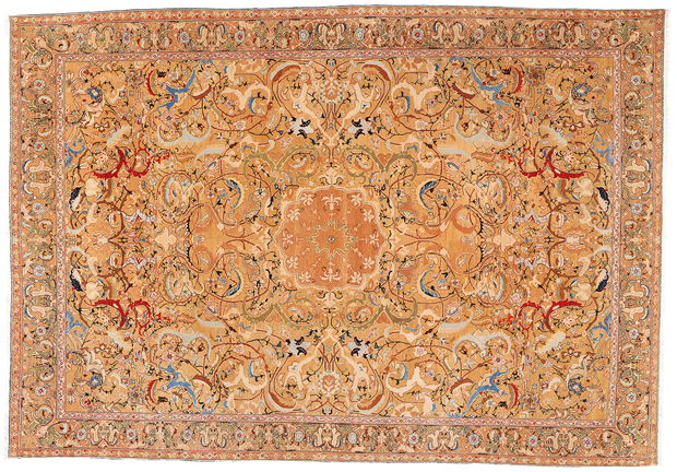 11 x 15 Vintage Persian Tabriz Rug 79014