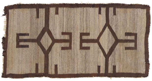 2 x 3 Late 19th Century Antique Transitional Navajo Rug 79216