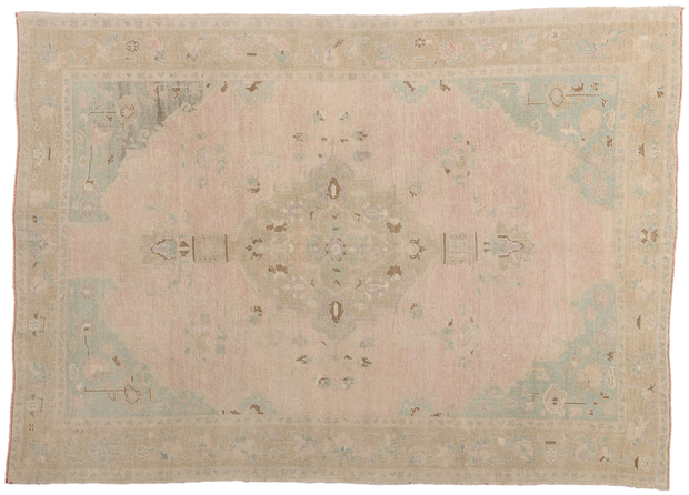 5 x 8 Vintage Pink Turkish Oushak Rug 53995