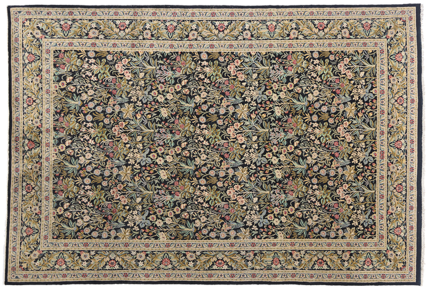 6 x 9 Vintage Pakistani Millefleur Tabriz Rug 79224