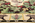 13 x 15 Vintage Sarah Gayle Carter Black Forest Hooked Rug 79239