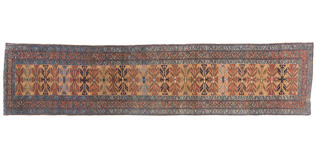 3 x 14 Antique Persian Bakshaish Rug 90039