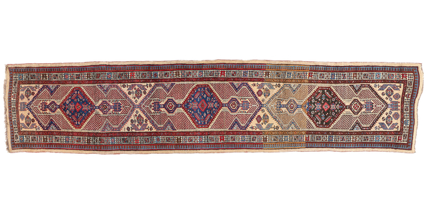 3 x 15 Antique Persian Tribal Sarab Rug Runner 90035
