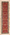 3 x 13 Antique Red Persian Tabriz Rug 90034