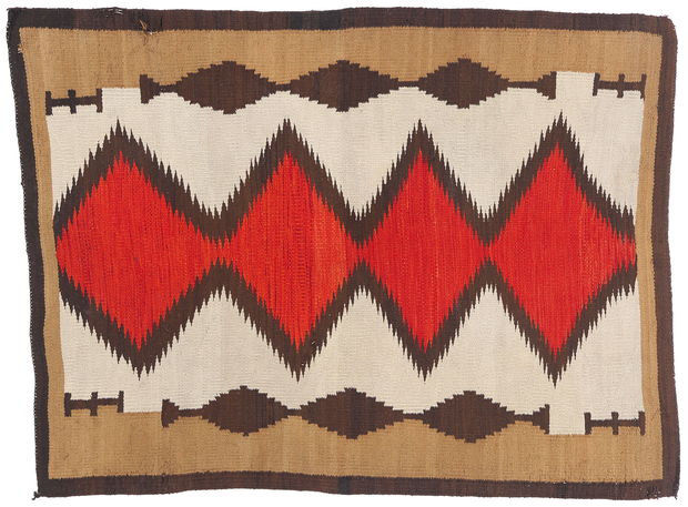 4 x 5 Antique Eye Dazzler Navajo Rug 79253