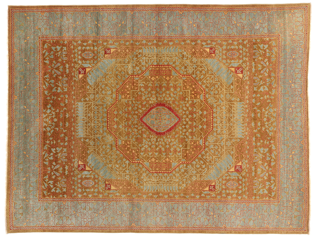 9 x 11 Vintage Turkish Oushak Rug 79248