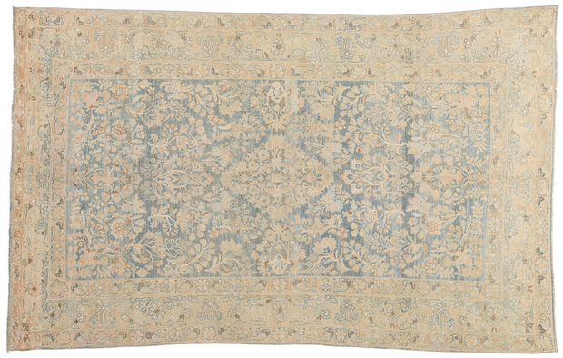 7 x 11 Late 19th Century Distressed Antique Persian Malayer Rug 54019