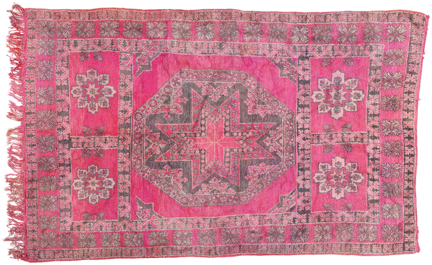 7 x 11 Vintage Pink Talsint Moroccan Rug 79256