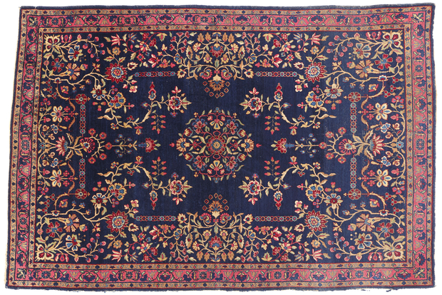 4 x 6 Antique Persian Kerman Rug 79258