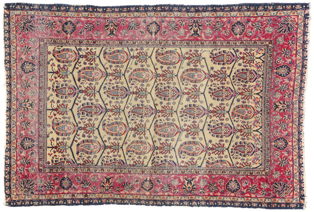 3 x 5 Late 19th Century Antique Persian Kerman Rug 79259