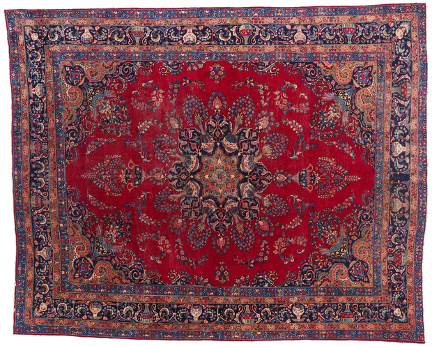 10 x 12 Vintage Persian Mashhad Rug 79261