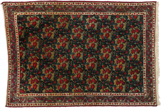 7 x 9 Vintage Persian Bijar Rug 70551