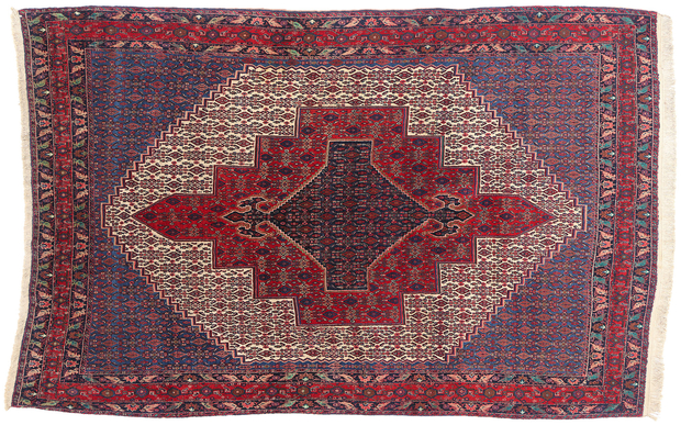 7 x 10 Vintage Persian Senneh Rug 79272