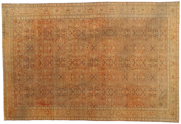 11 x 16 Antique Persian Tabriz Rug 79233