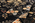 10 x 13 Vintage Black Pakistani Tabriz Rug 79282