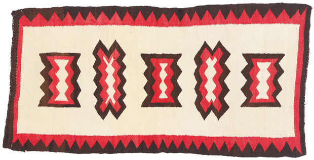 3 x 5 Antique Ganado Navajo Rug 79286