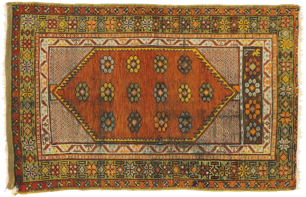 3 x 4 Antique Oushak Rug 70866