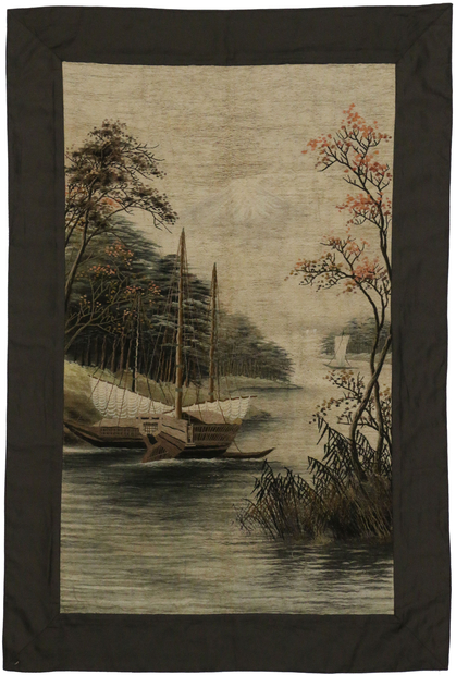 3 x 5 Antique Chinese Silk Tapestry 71052